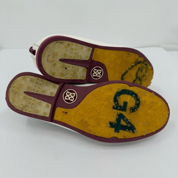 G/FORE Gallivanter Stud Cap Toe Ladies Golf Shoe in Snow / Red Size 8.5 - Picture 8 of 10